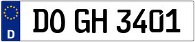 Trailer License Plate